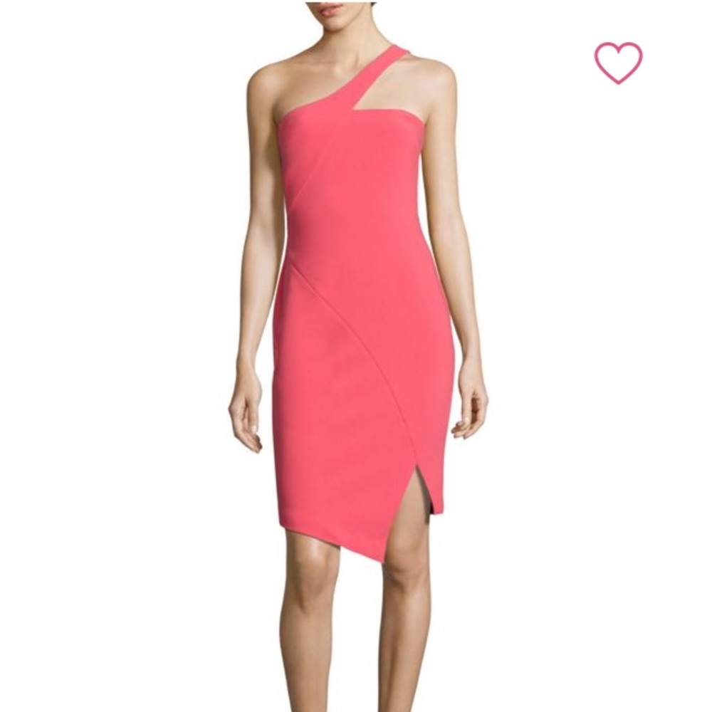 Likely Cerise one-shoulder dress